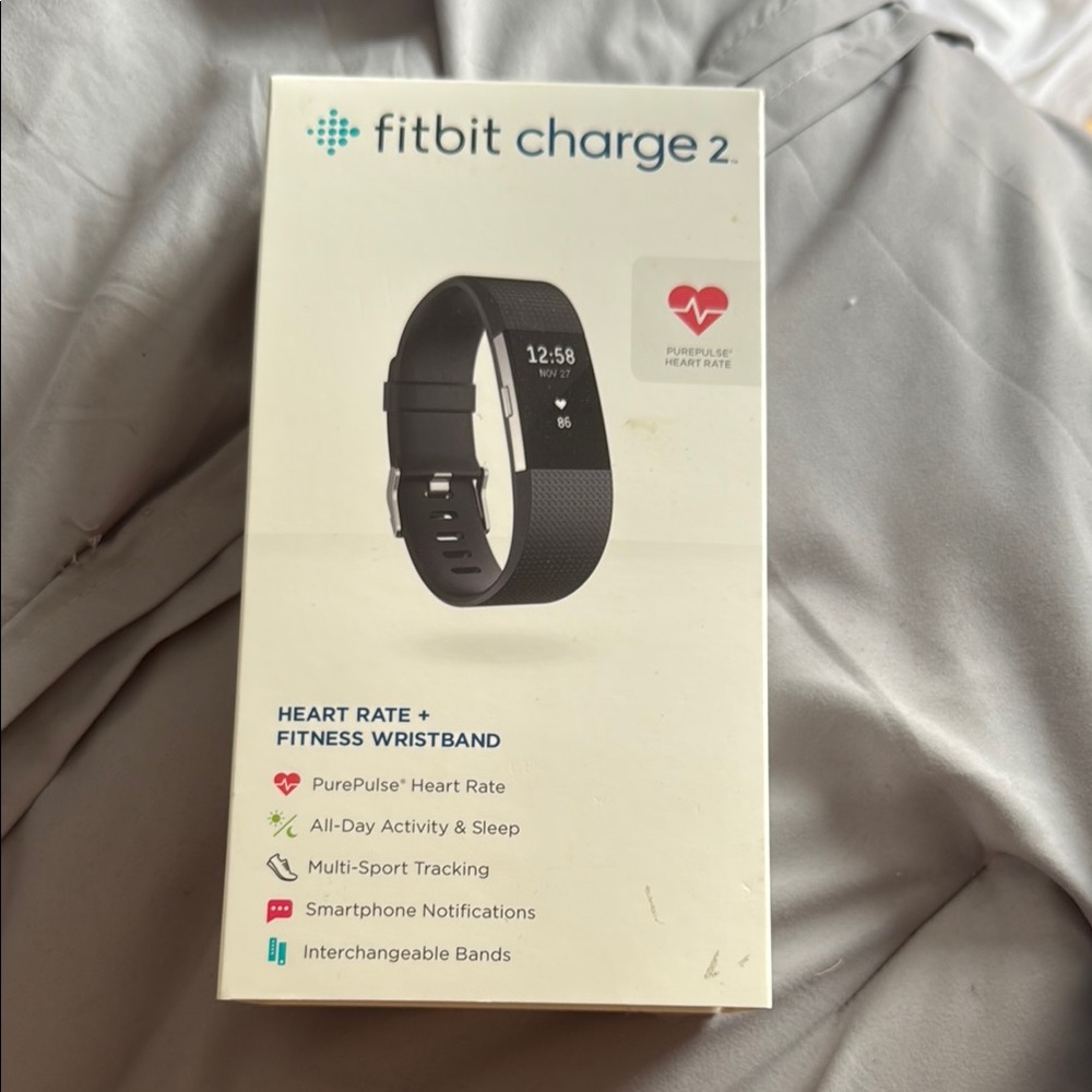 Fitbit & Gold Wristband Fitness Tracker